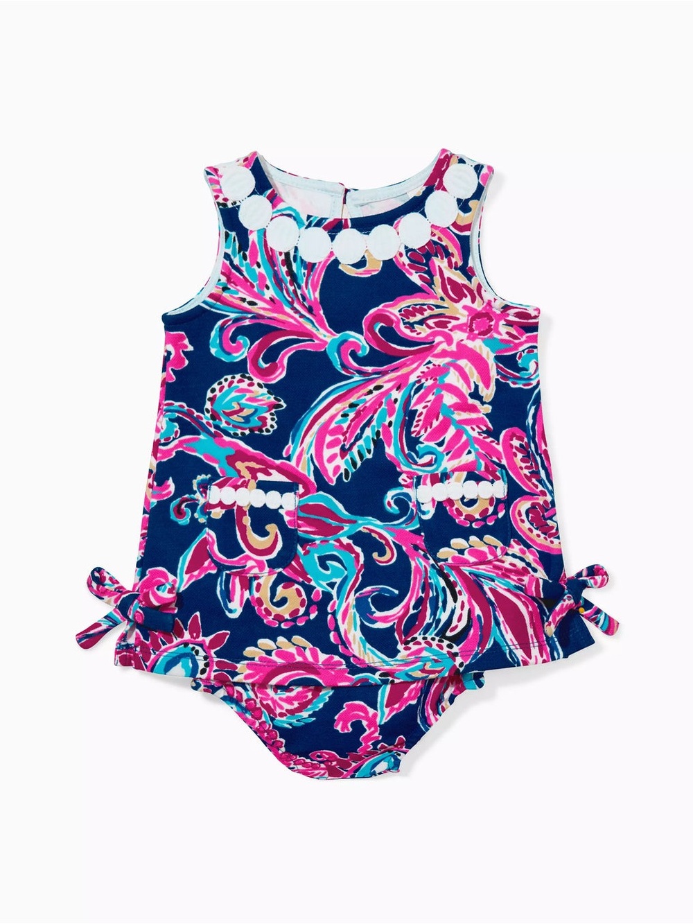 NWT- Lilly Pulitzer Baby Knit Shift Dress & Bloomers Paisley Size 6/12 MO
